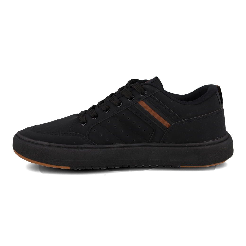 Tênis casual masculino Ollie Astana3-500 preto vista superior