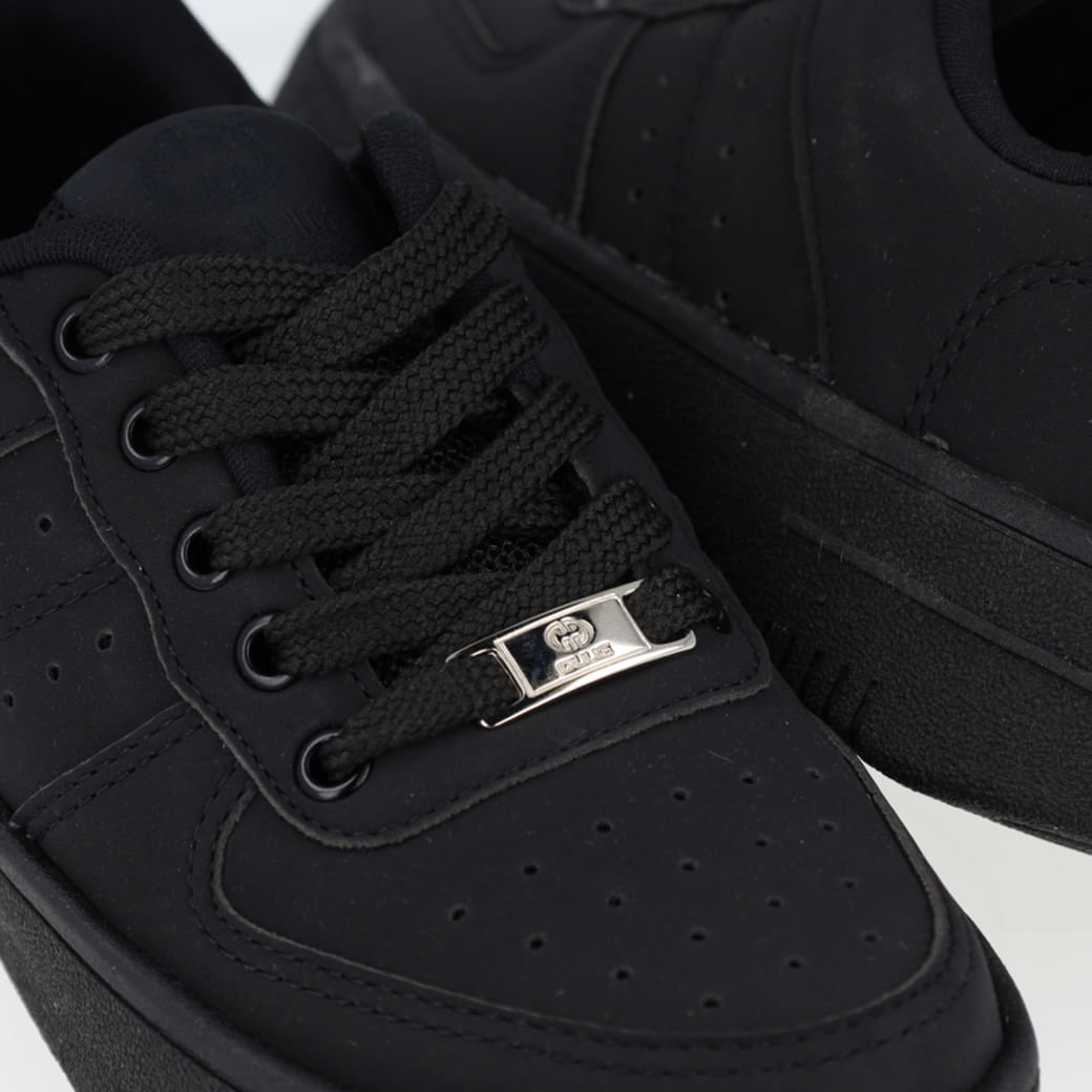 Tênis Ollie Street Kings 2 Conforto Masculino Preto em vista lateral