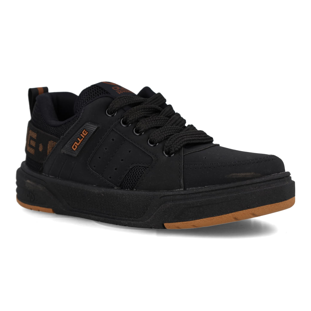 Tênis Casual Ollie Nitro Masculino Preto vista lateral