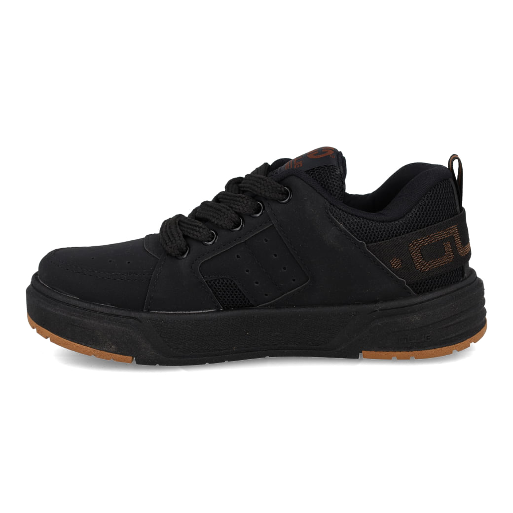 Tênis Casual Ollie Nitro Masculino Preto vista lateral para ajuste