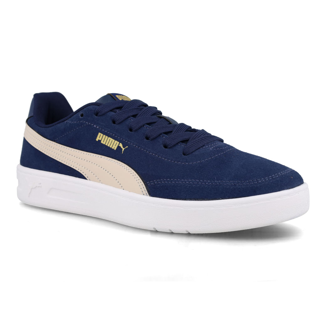 Tênis Puma Court Classic Clean masculino azul para uso casual e conforto diário