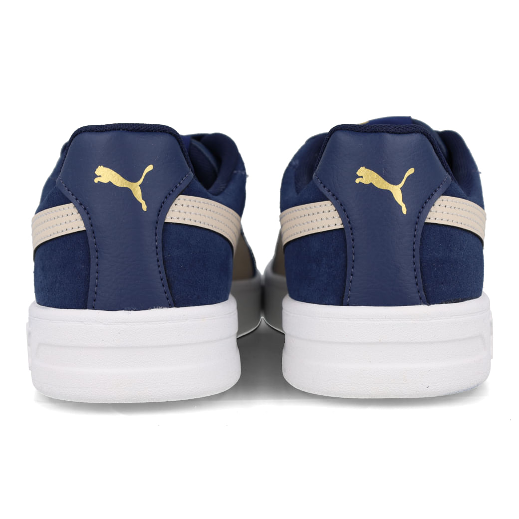 Tênis Puma Court Classic Clean masculino azul com palmilha SoftFoam+ para conforto
