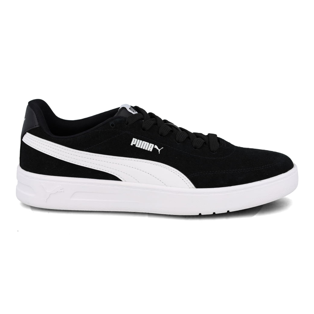 Tênis Puma Court Classic Clean Feminino preto vista frontal