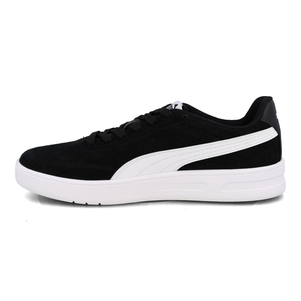 Tênis Puma Court Classic Clean Feminino preto vista lateral direita
