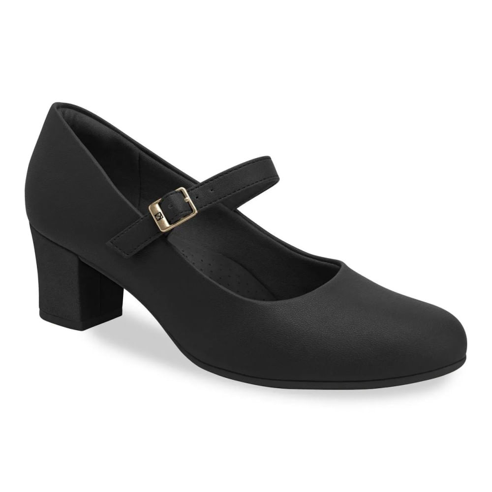 Sapato Mary Jane Piccadilly Feminino Preto Social