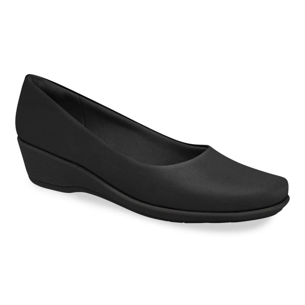 Sapato Piccadilly  Feminino Preto Casual