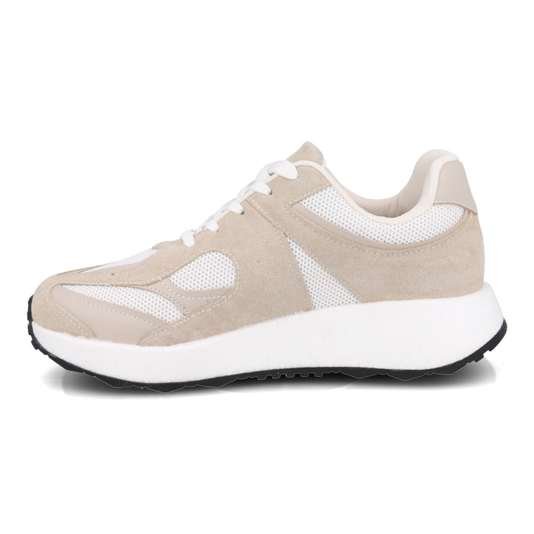 Tênis casual feminino branco Vizzano em vista frontal para seção vai servir