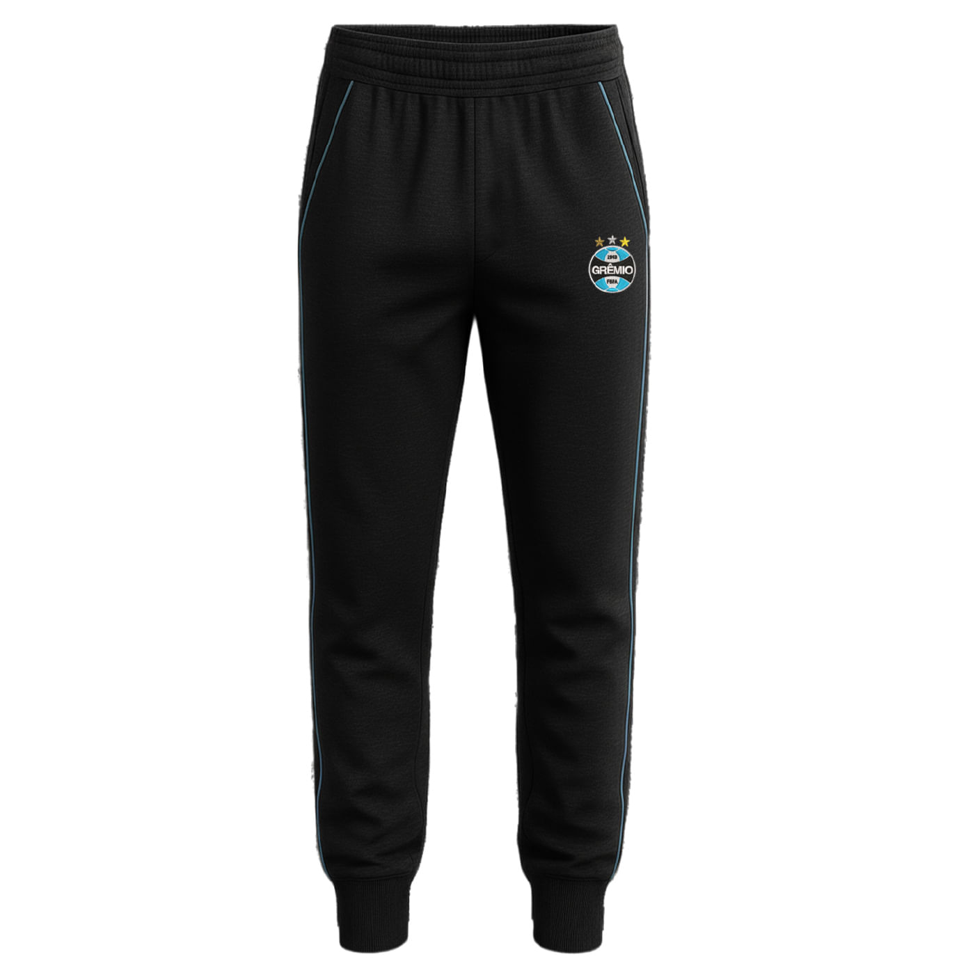 Imagem do conjunto infantil agasalho Lotus Grêmio azul mostrando jaqueta e calça