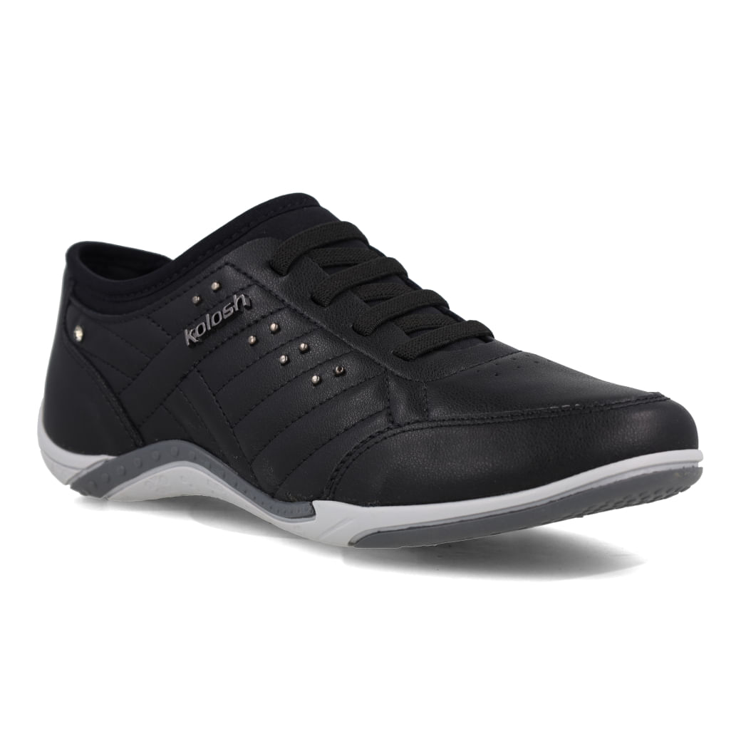 Tênis Casual Kolosh Feminino Preto vista lateral