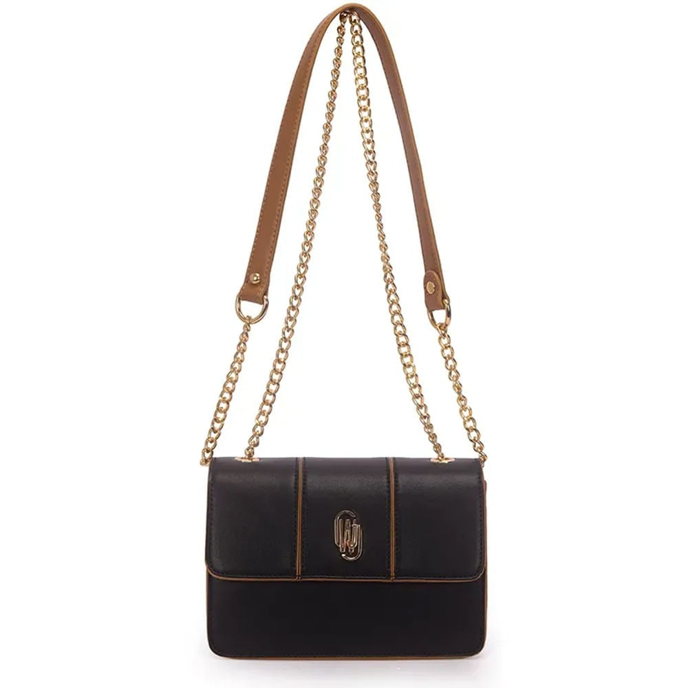 Bolsa Feminina Casual WJ Preta Tiracolo