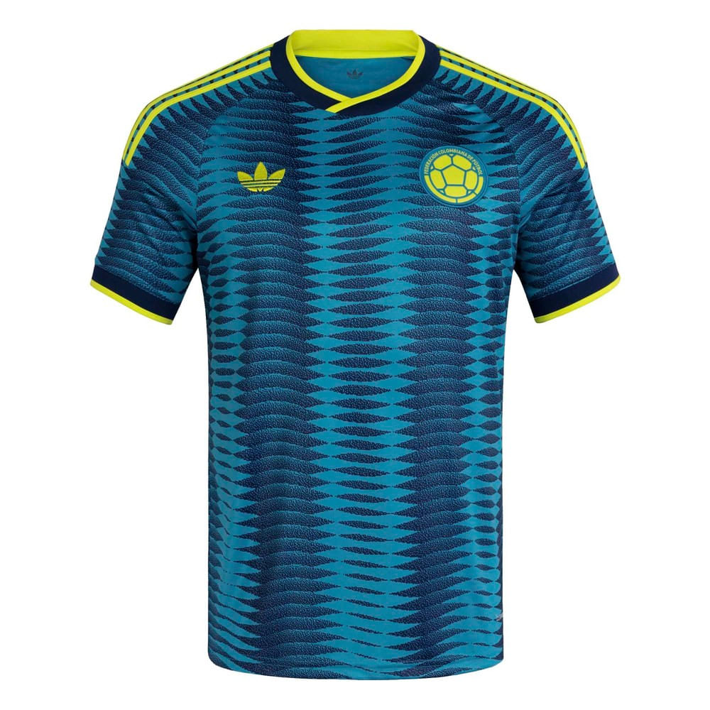 ハム Camisa Adidas Colômbia II Copa 26 Masculina Azul Confortável
