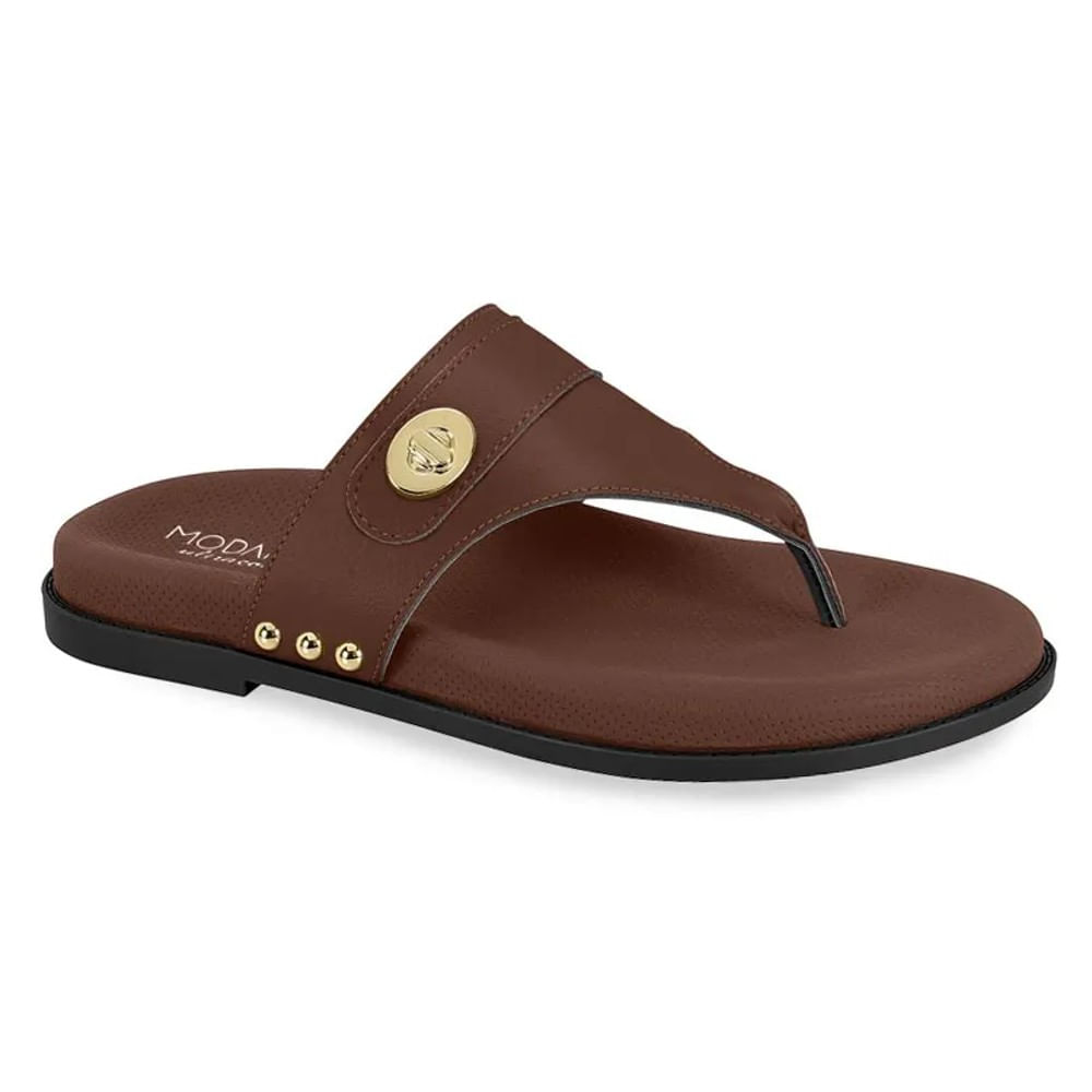 Rasteira Modare Ultra Soft Feminino Café Casual