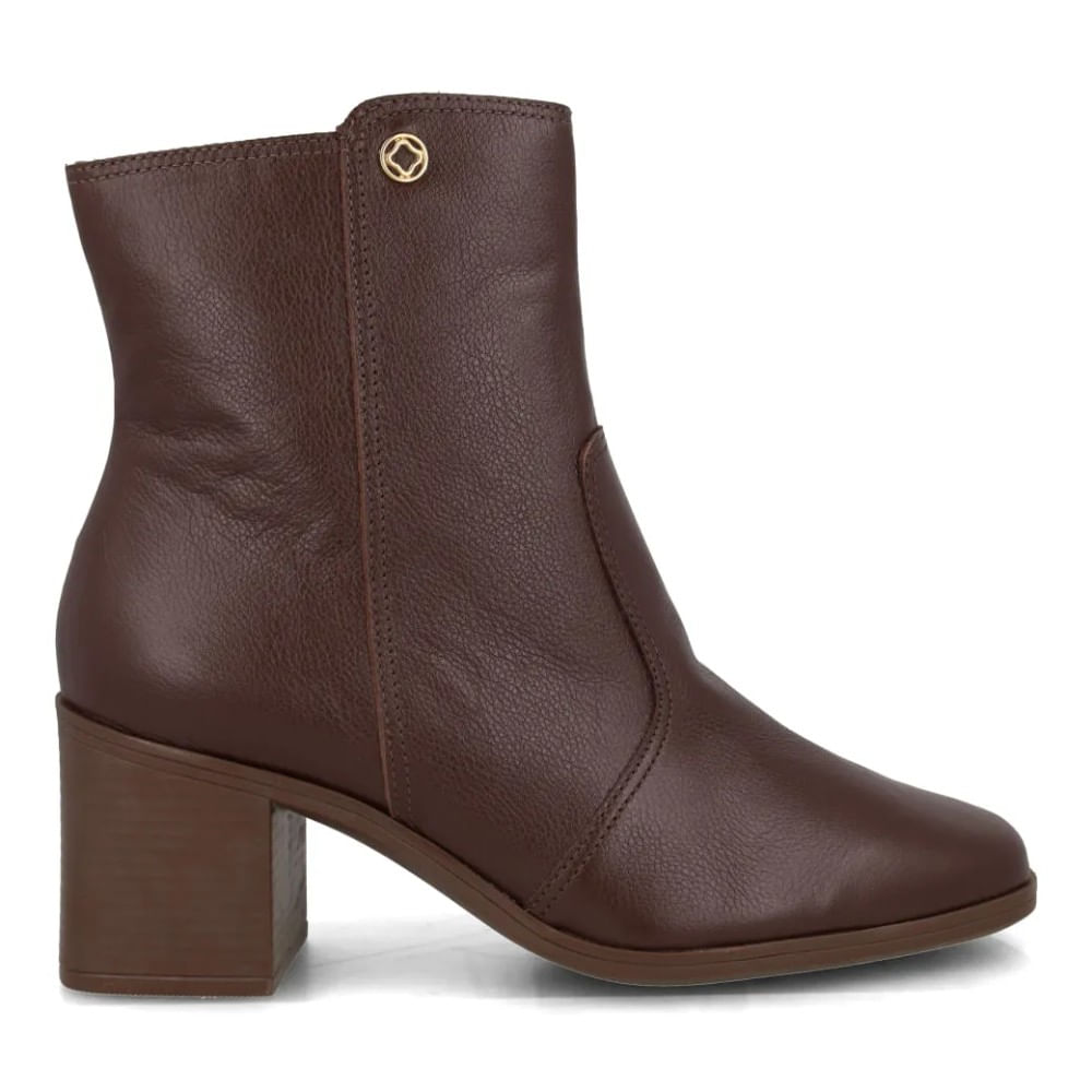 Bota Bebecê Cano Baixo Feminina Marrom