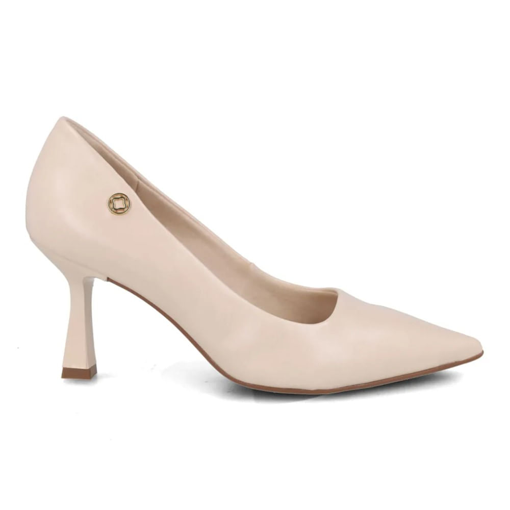 Scarpin Bebecê Salto Taça Feminino Creme