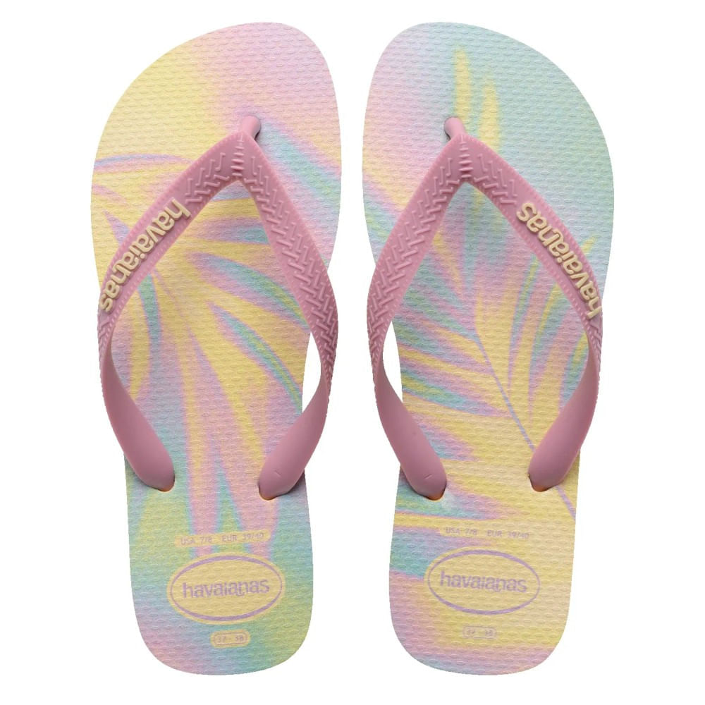 Chinelo Havaianas Top Fashion Feminino Amarelo Casual