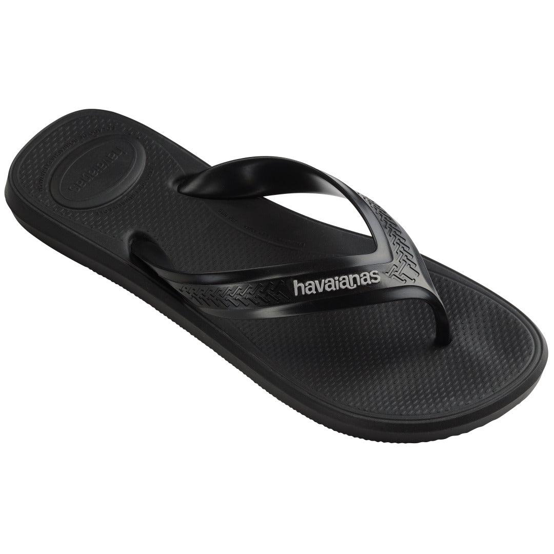 Chinelo Havaianas Top Max Comfort preto em vista frontal