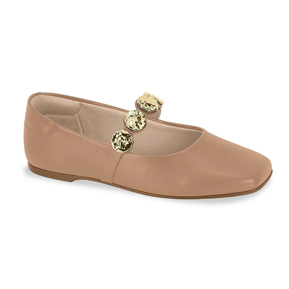 Sapatilha Molekinha Casual Infantil Menina Nude