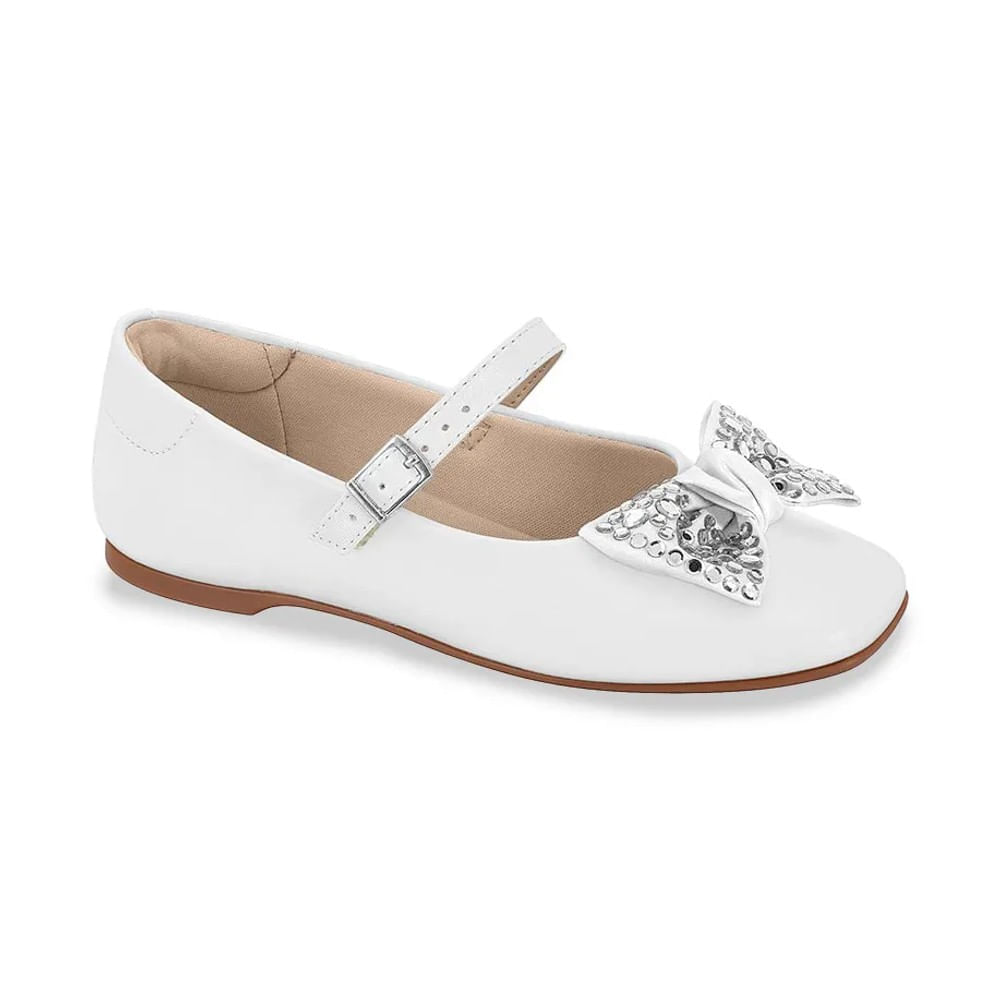 Sapatilha Molekinha Casual Infantil Menina Branco