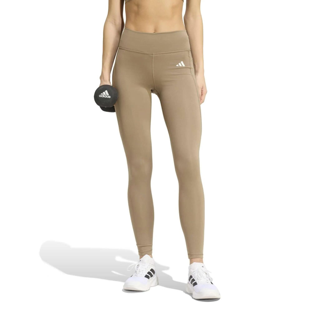 Calça Legging Adidas Optime Feminino Marrom