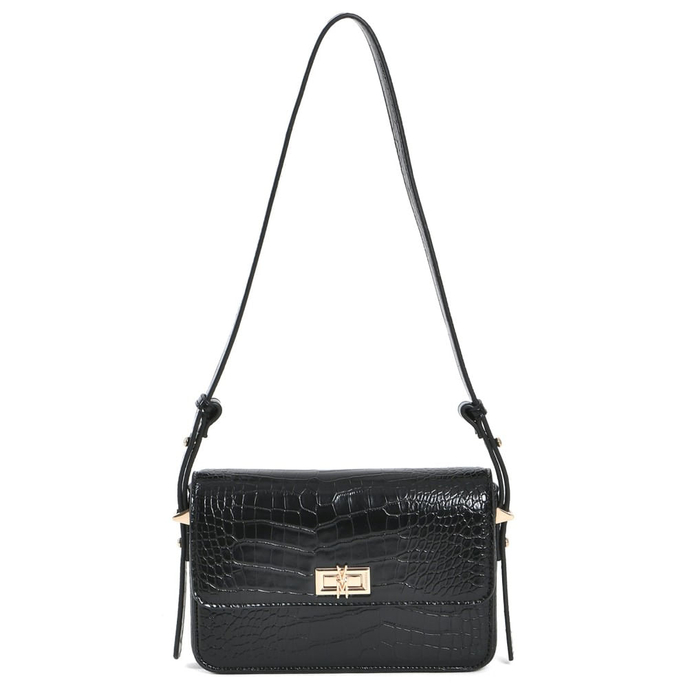 Bolsa Via Marte Shoulder Bag Feminina Preta
