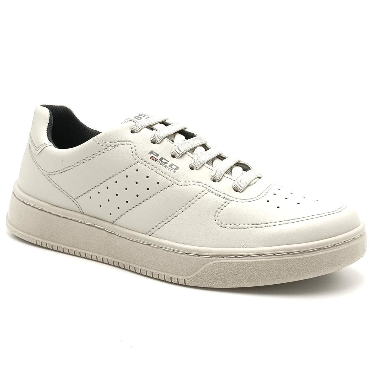 CALCADOS TENIS CASUAL CONSIGNADO MASCULINO WHITE PGD 171902-02 COURO-1744031600685