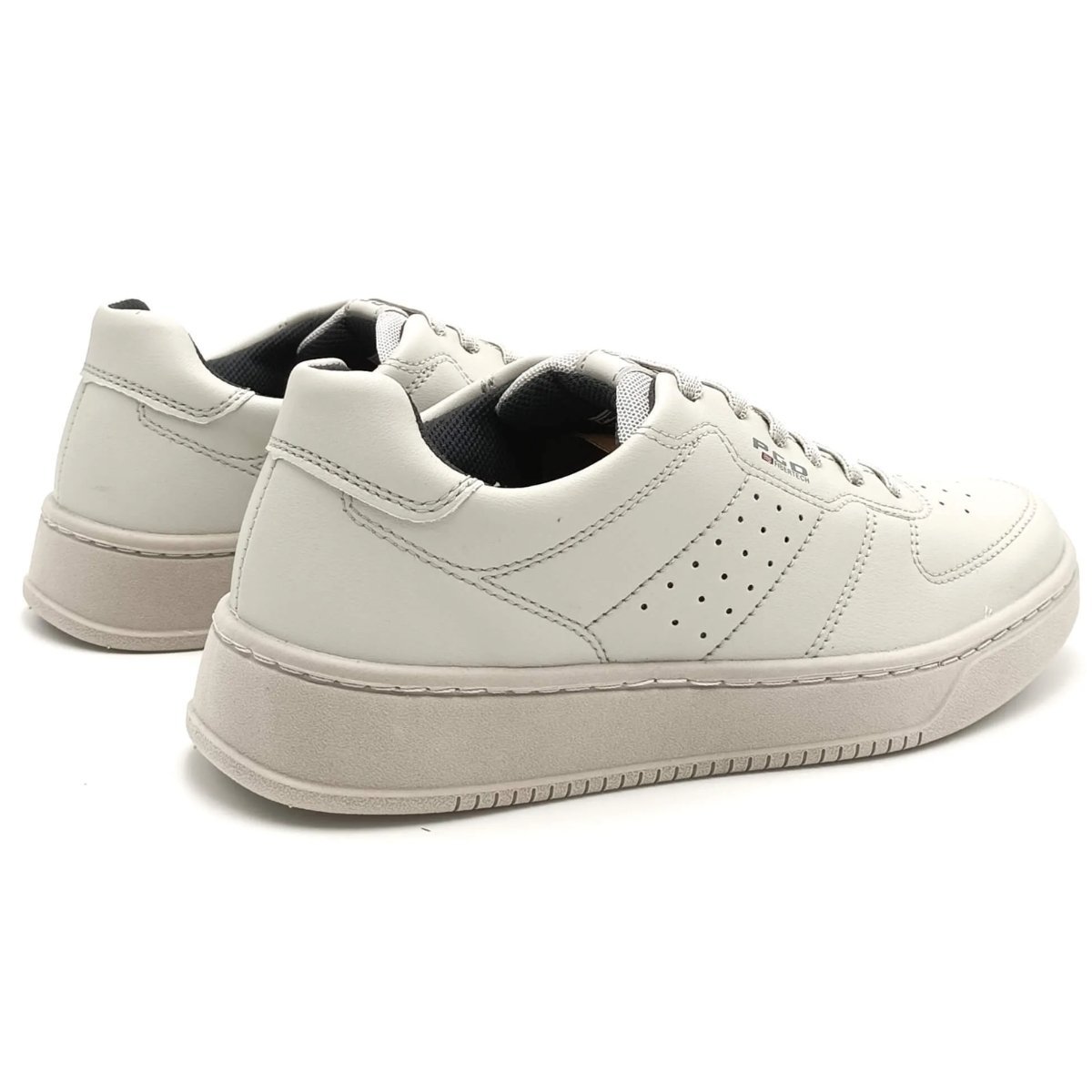 CALCADOS TENIS CASUAL CONSIGNADO MASCULINO WHITE PGD 171902-02 COURO-1744031745890