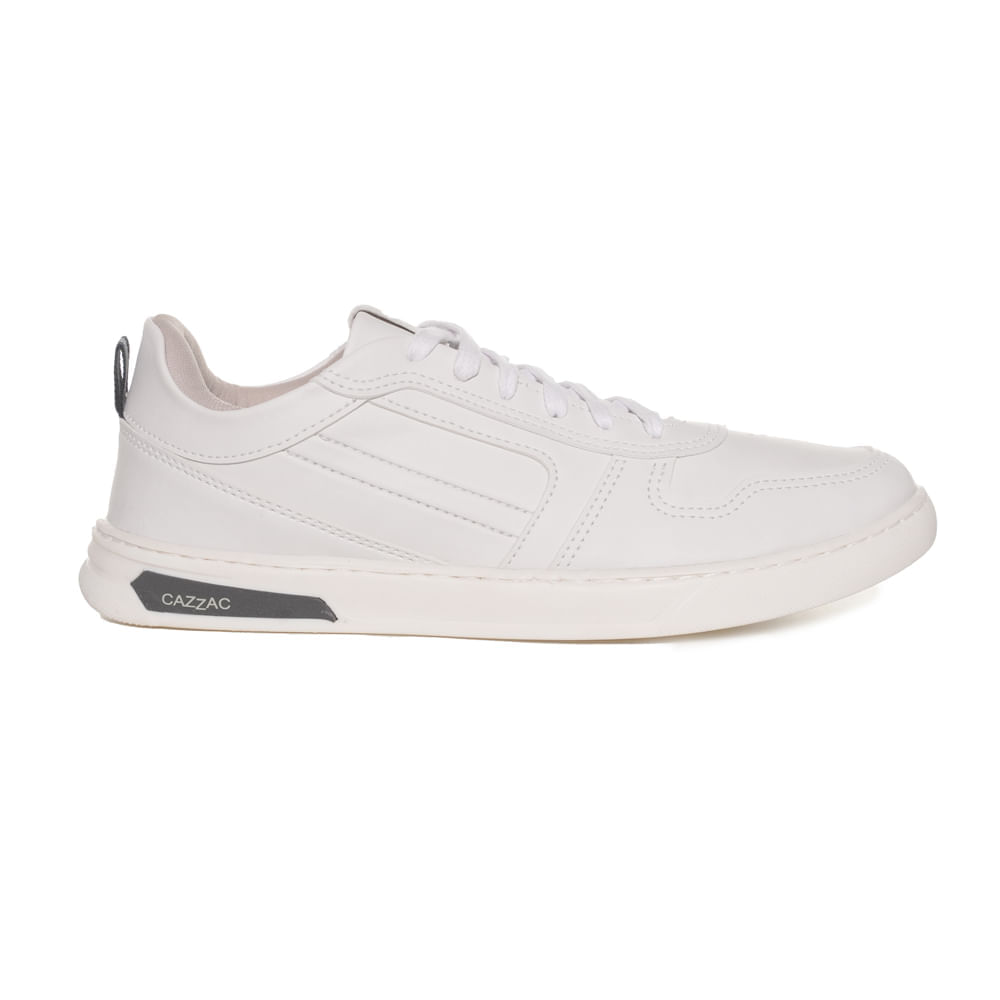 Tênis Cazzac Basic Branco Masculino em Couro | Oscar