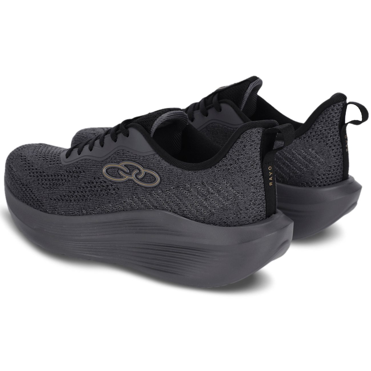 Tênis Feminino Esportivo Tecido Olympikus Preto Branco-1744114247099