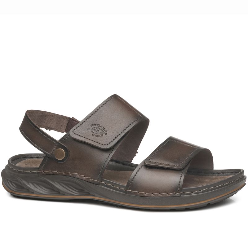 CALCADOS SANDALIA CONSIGNADO MASCULINO ANILINA PGD 134104-03 COURO-1741282166272