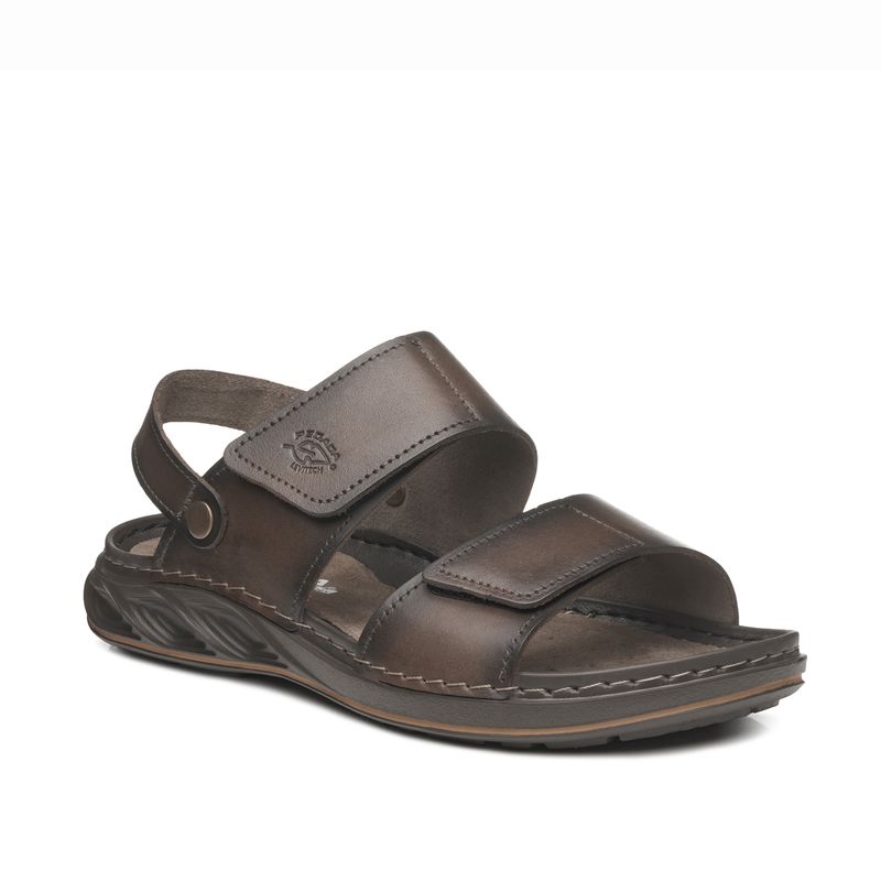 CALCADOS SANDALIA CONSIGNADO MASCULINO ANILINA PGD 134104-03 COURO-1741282363240