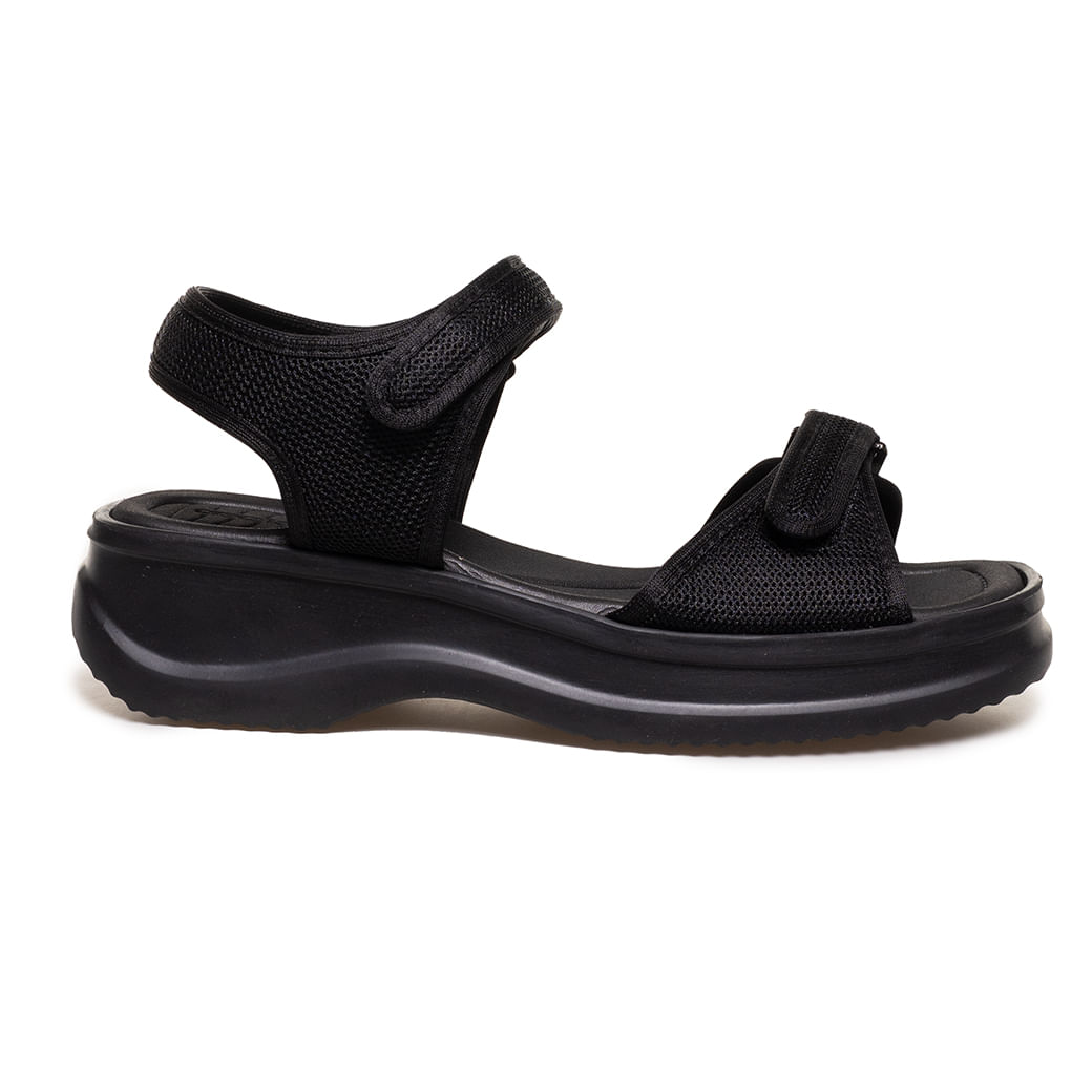 Sandália Preta Azaleia Ortopédica Feminina Confortável Oscar