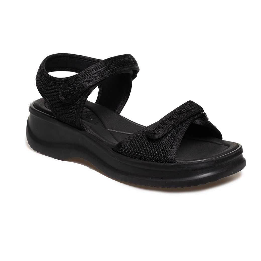 Feminina Azaleia Sandalia Azaleia Negra Sandália Azaleia Papete