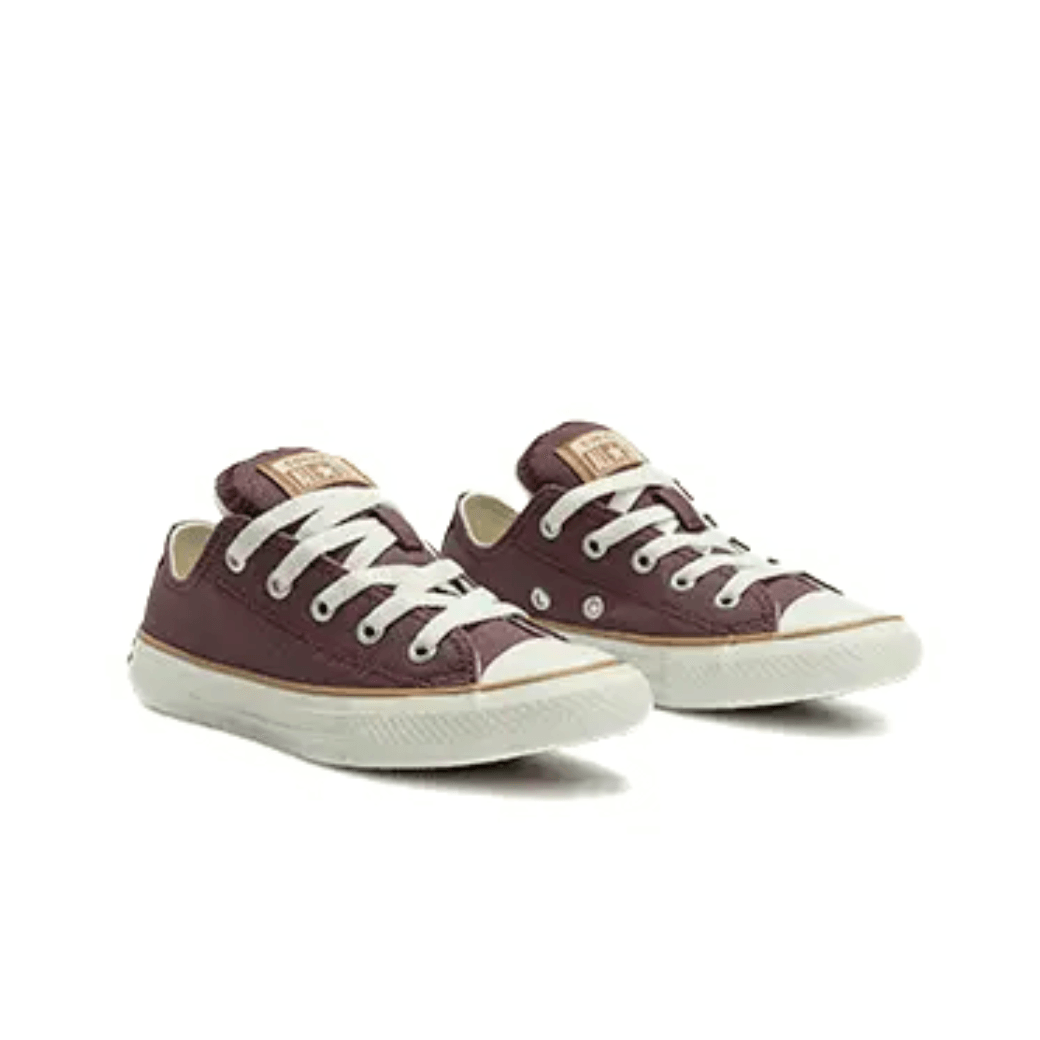 Par de tênis Converse All Star Pvement Tuff Juvenil Marrom vista frontal e lateral esquerda