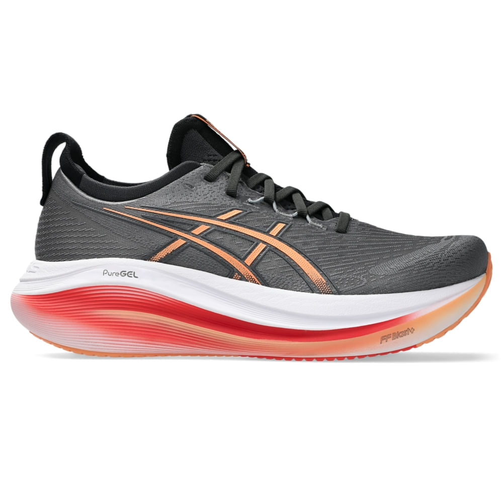 Tênis de Corrida Asics Gel Nimbus 27 Masculino Cinza-1745520422493
