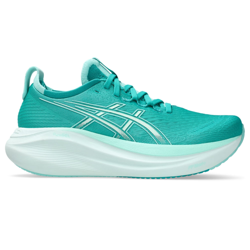 Tênis Asics Gel Nimbus 27 Feminino Verde Paquetá Esportes
