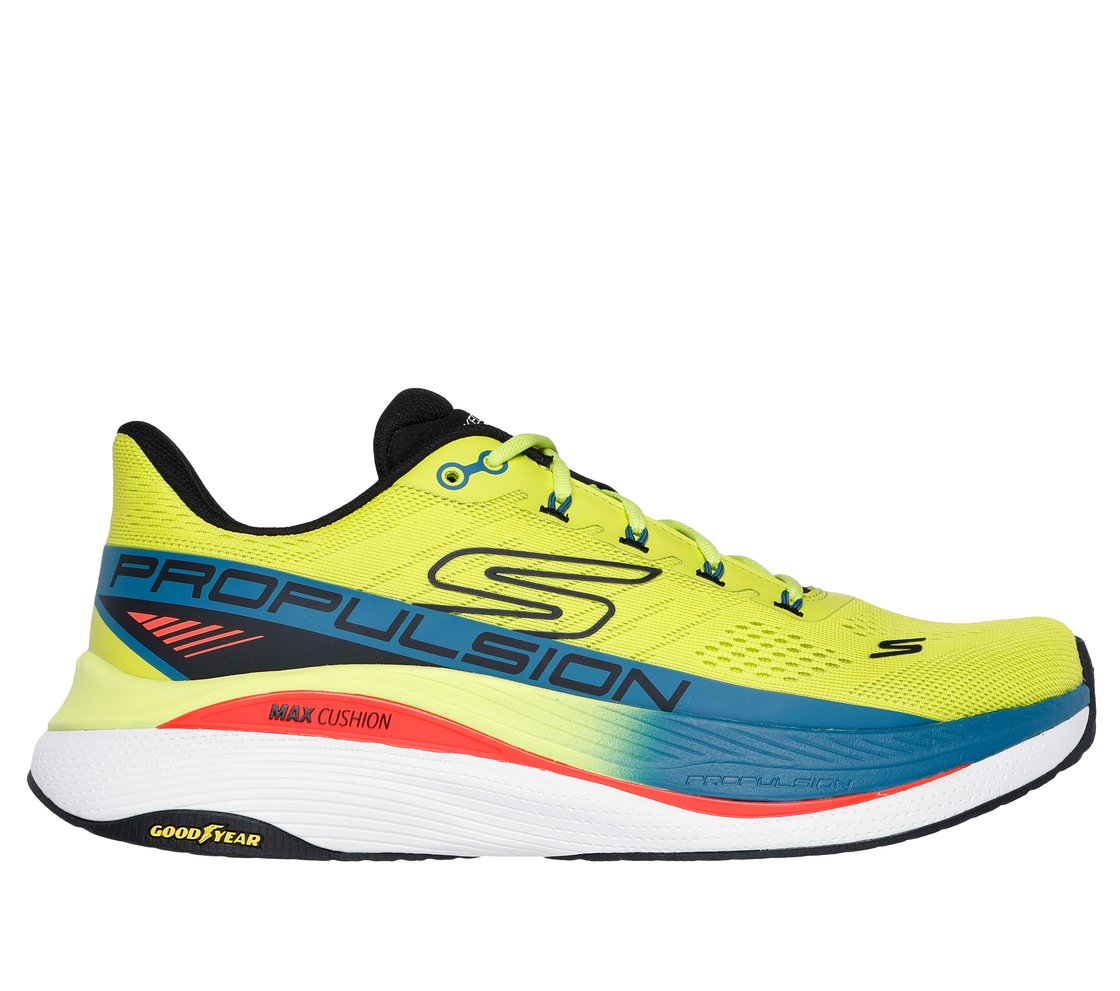 Tênis Esportivo Skechers Propulsão Máxima Masculino Amarelo-1746205654783