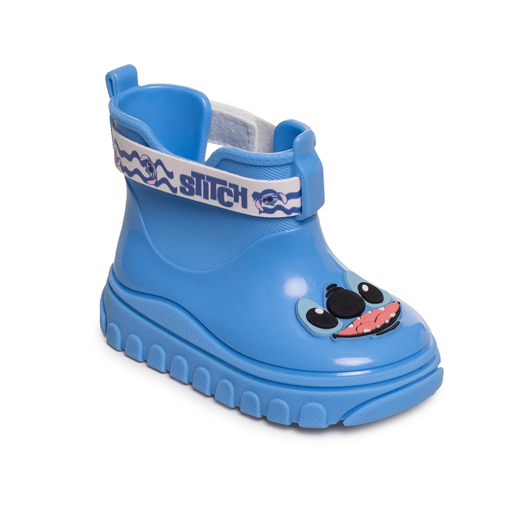 Galocha Grendene Stitch Rain Infantil Azul Oscar