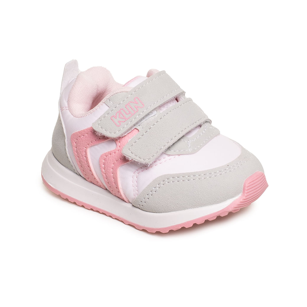 Tênis Casual Klin Walk Baby Infantil Branco Paquetá