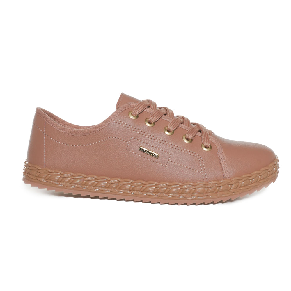 Tênis Moleca Classic Neo Nude Casual Feminino Paquetá