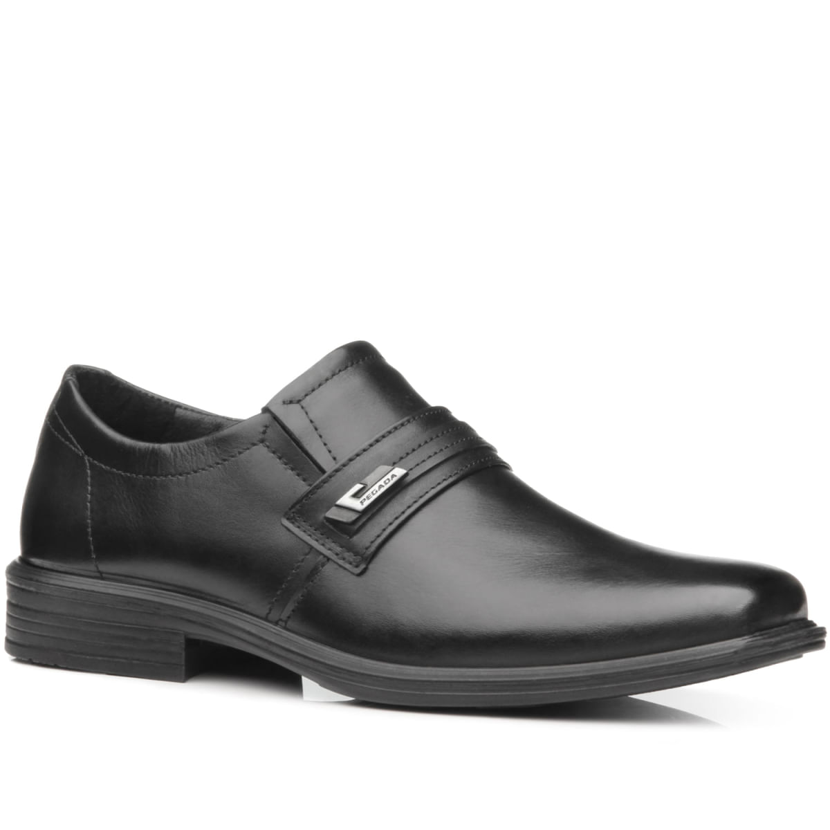 Sapato Social Pegada em Couro Masculino Preto 124776-01 Oscar