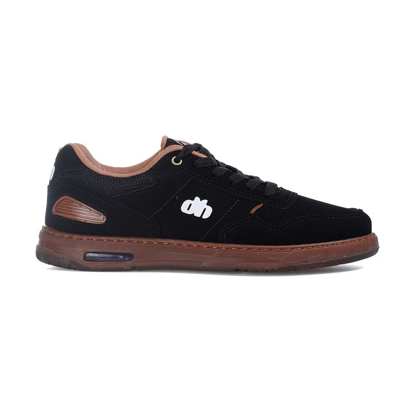 Tenis-Skate-Done-Head-Preto-Castanho-Masculino