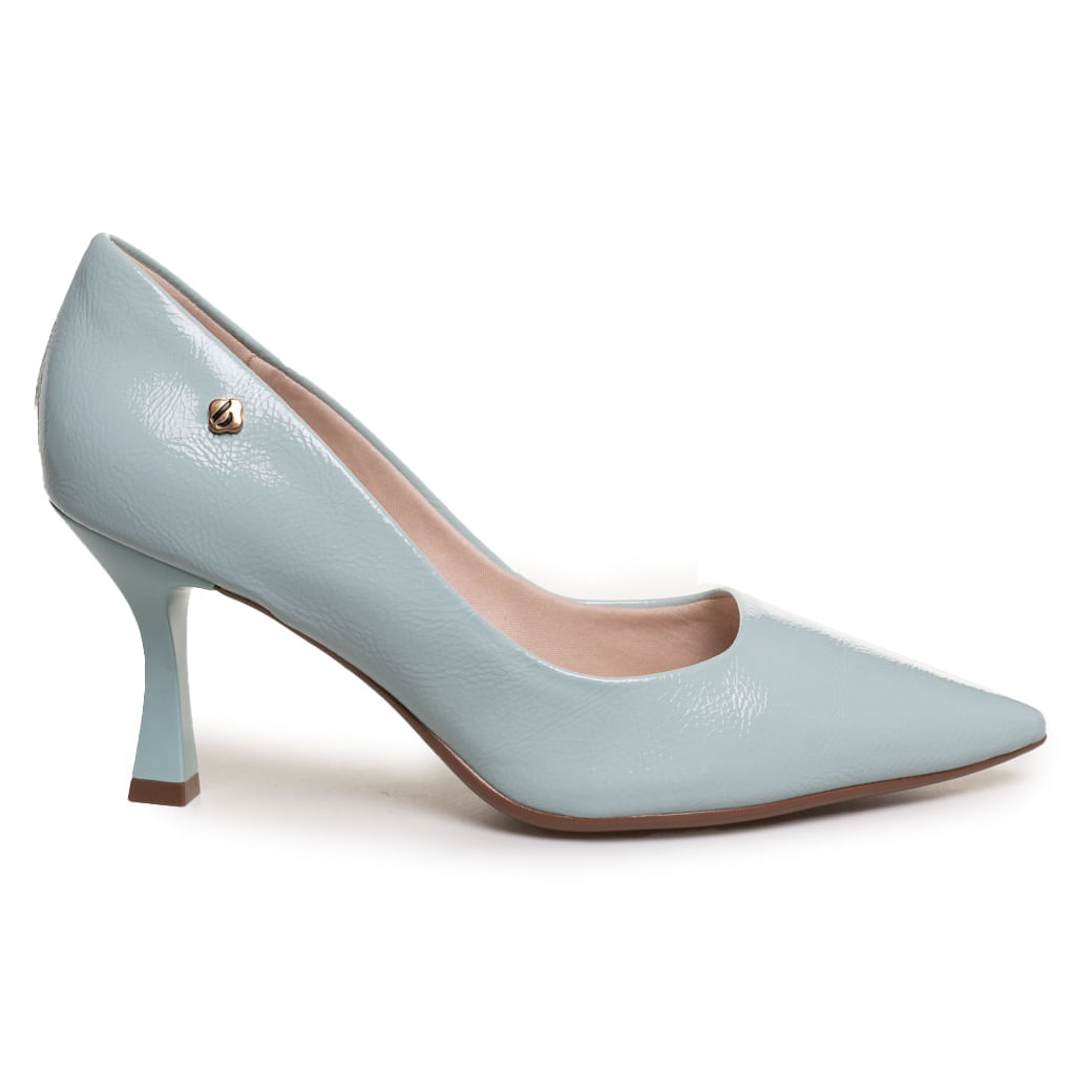 Sapato Feminino Scarpin Classic Bebece Azul Claro Oscar