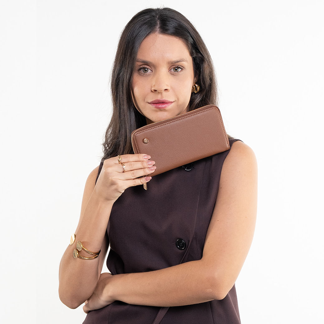 Carteira Mão Ii Chenson Feminina Café