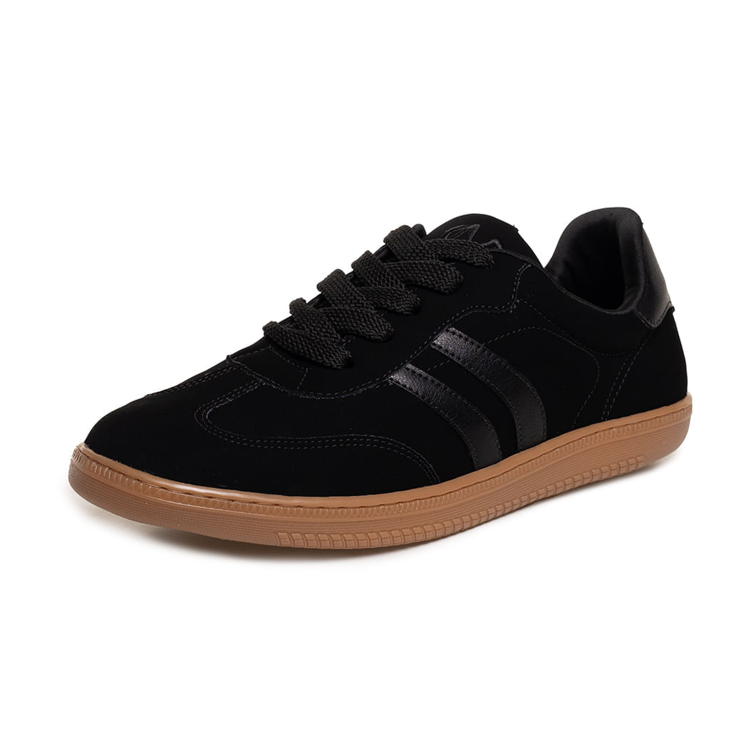 Feminino Preto Nobuck Via Marte Tenis Via Marte Casual Feminino