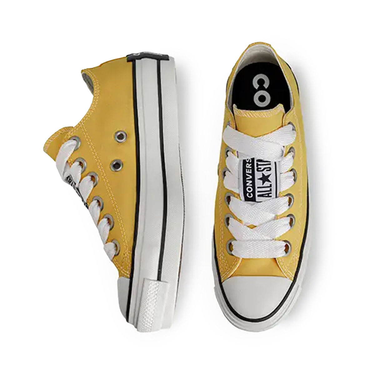 Tênis All Star Amarelo Queimado Tênis Chuck Taylor All Star Lift