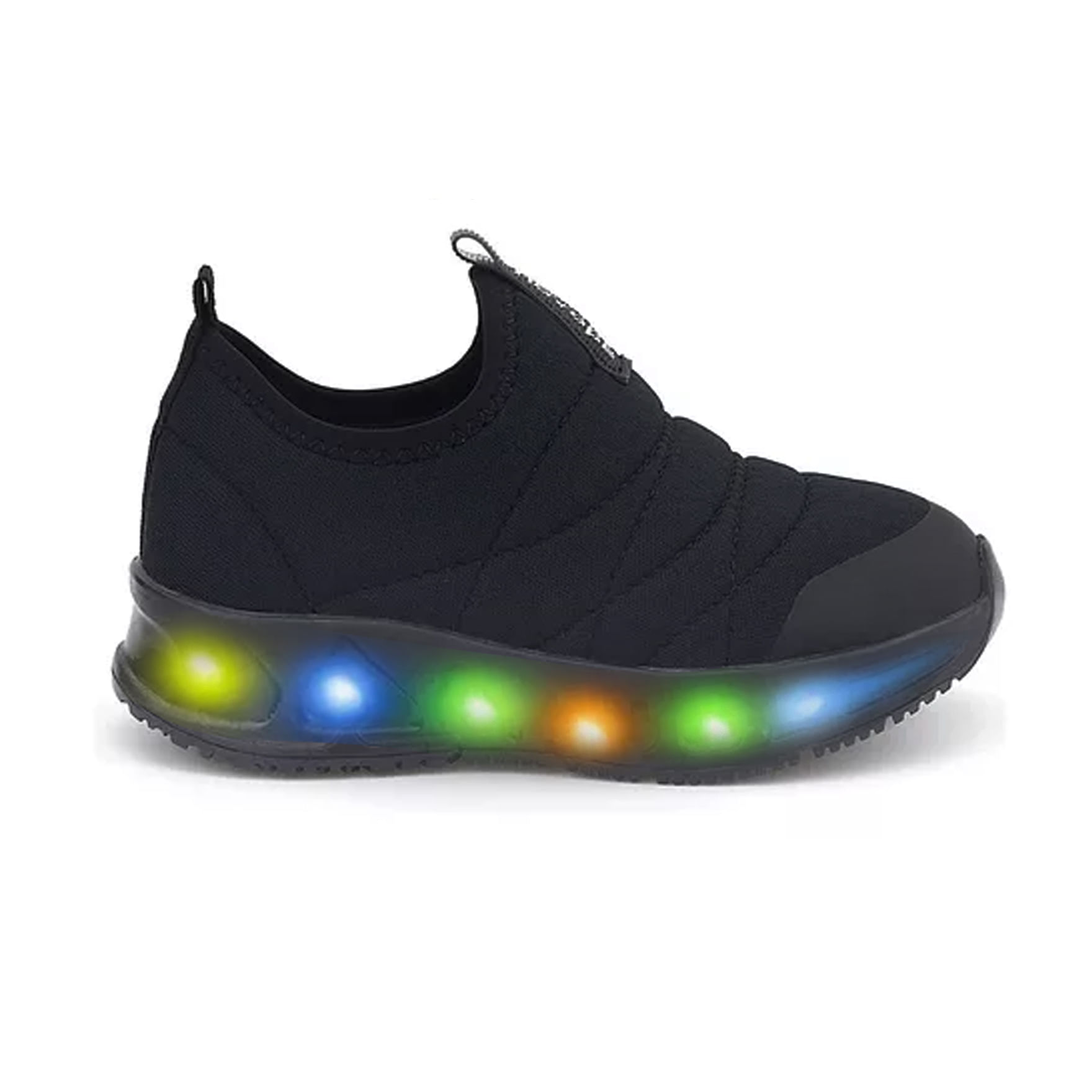 Tênis Infantil Novopé Soft LED Preto Têxtil Oscar - Main Image