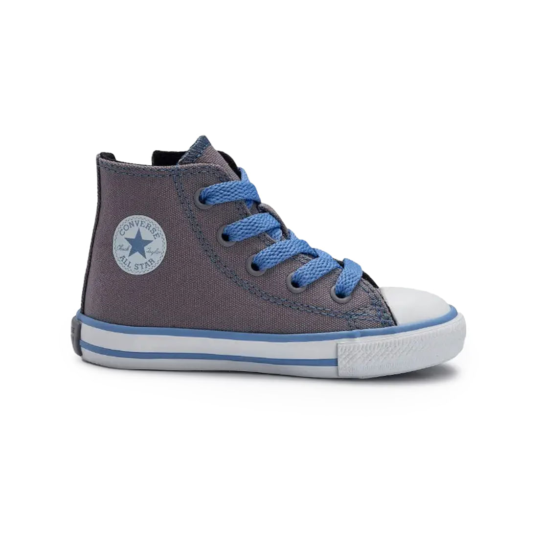 Tênis All Star Ct As Side Zip Cinza Infantil Oscar