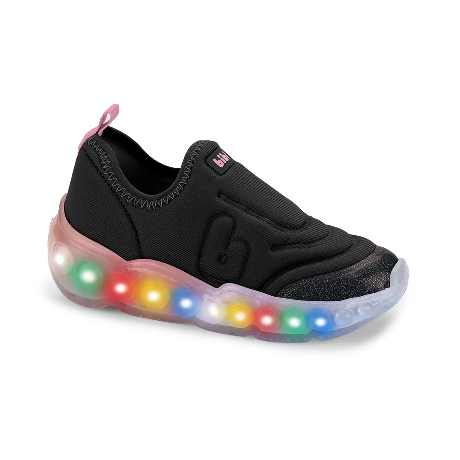 Tênis Casual Bibi Led Infantil Preto Conforto e Estilo Oscar