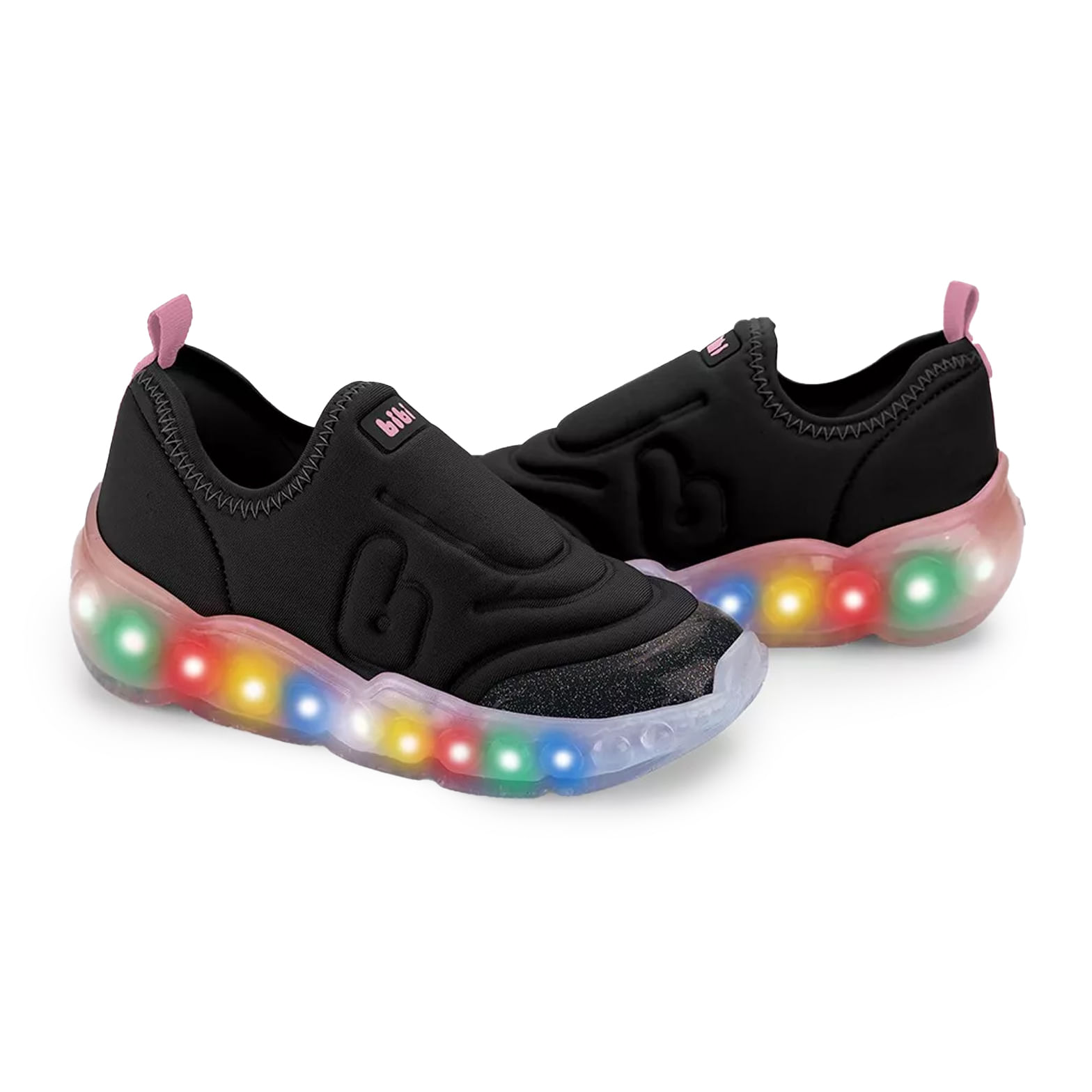 Tênis Casual Bibi Led Infantil Preto Conforto e Estilo Paquetá