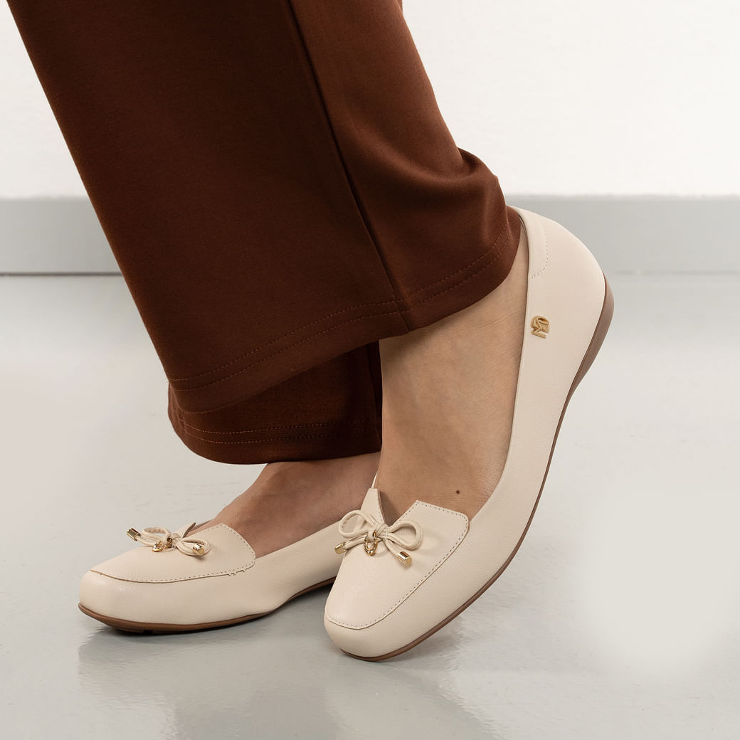 Sapatilha Modare Ultraconforto Feminina Creme Confortável e